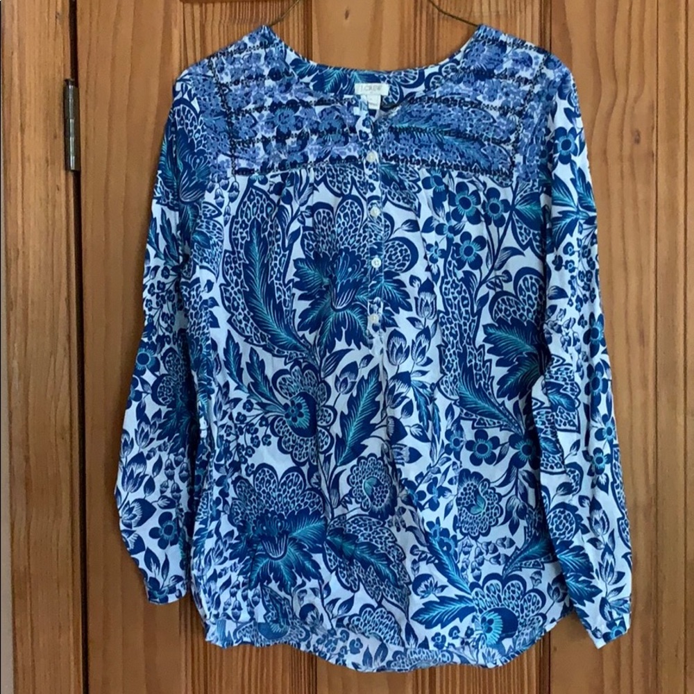 Jcrew henley blouse